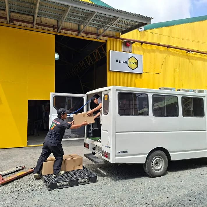 Truck in The Retail Hive warehouse