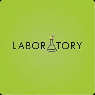 The Laboratory logo card